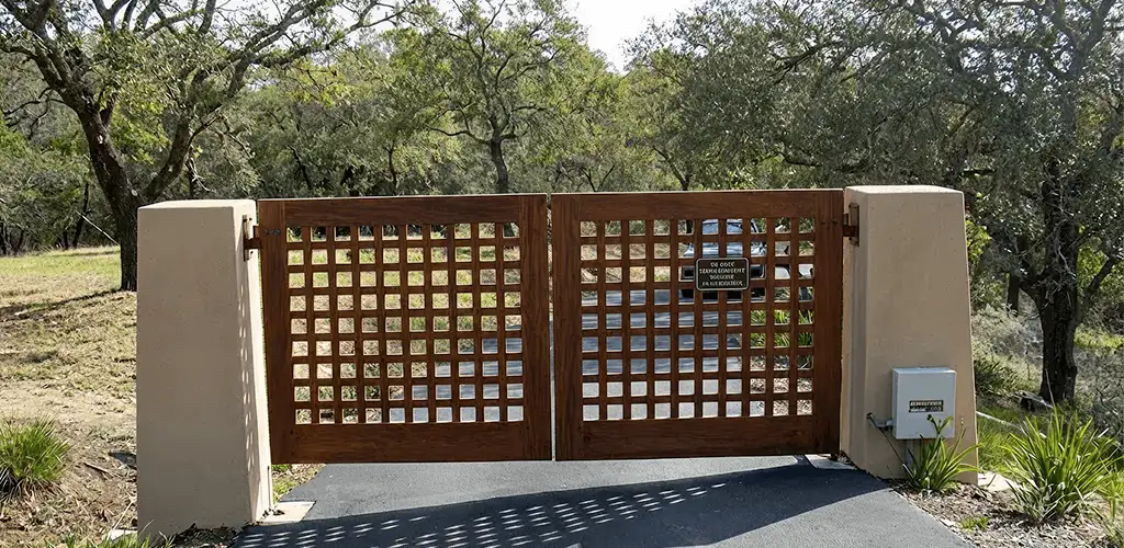 Driveway gate installation for a residential property in Clearwater, FL
